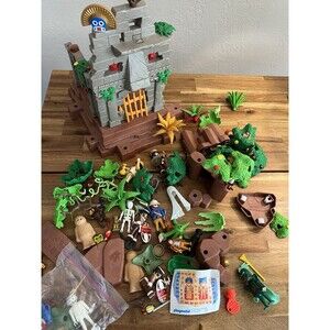 PLAYMOBIL Jungle Aztec Temple Adventure Playset Animals Vintage 1995